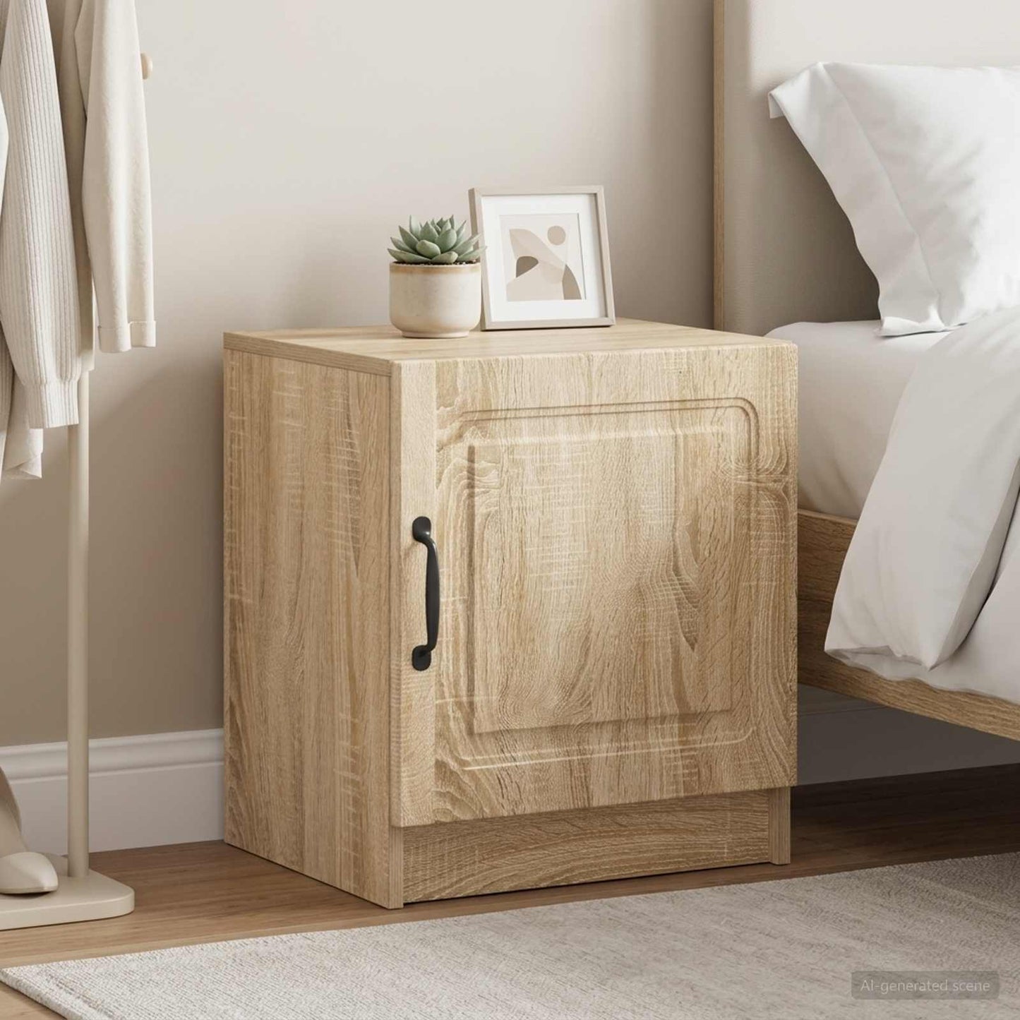 vidaXL Bedside Cabinet 2 pcs Sonoma Oak 43 x 34.5 x 47 cm 1