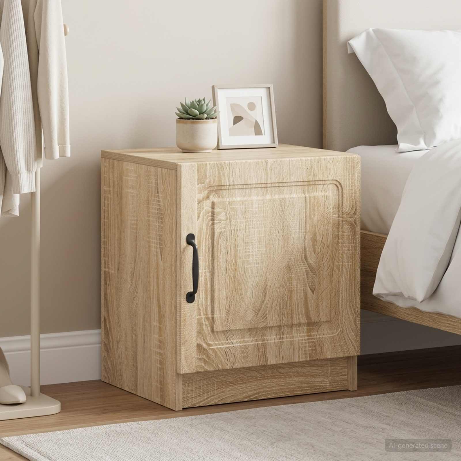 vidaXL Bedside Cabinet 2 pcs Sonoma Oak 43 x 34.5 x 47 cm 1