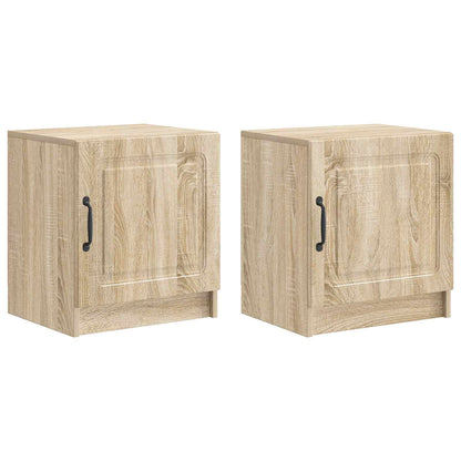 vidaXL Bedside Cabinet 2 pcs Sonoma Oak 43 x 34.5 x 47 cm 2