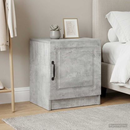 vidaXL Bedside Cabinet 2 pcs Concrete Grey 43 x 34.5 x 47 cm 4