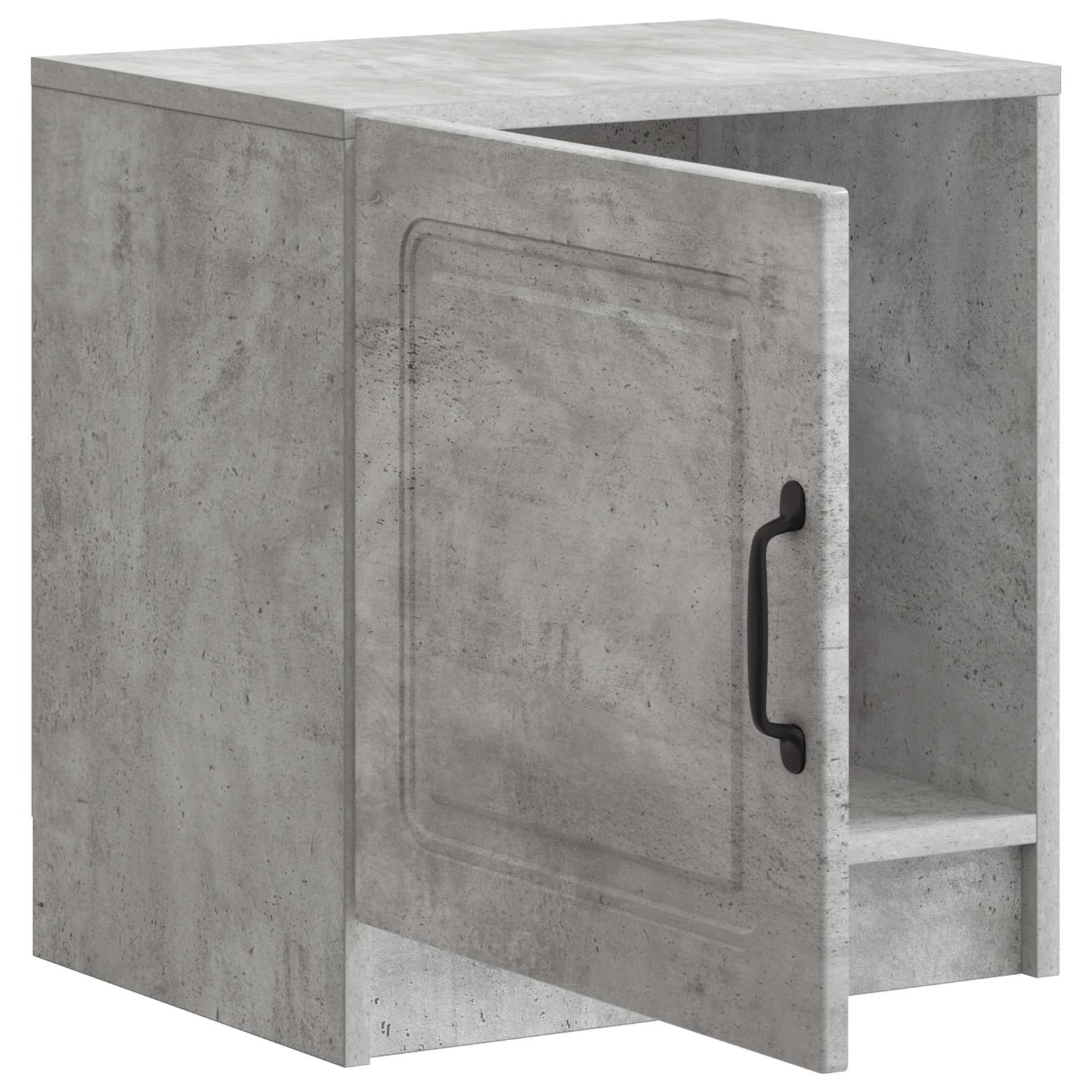 vidaXL Bedside Cabinet 2 pcs Concrete Grey 43 x 34.5 x 47 cm 6