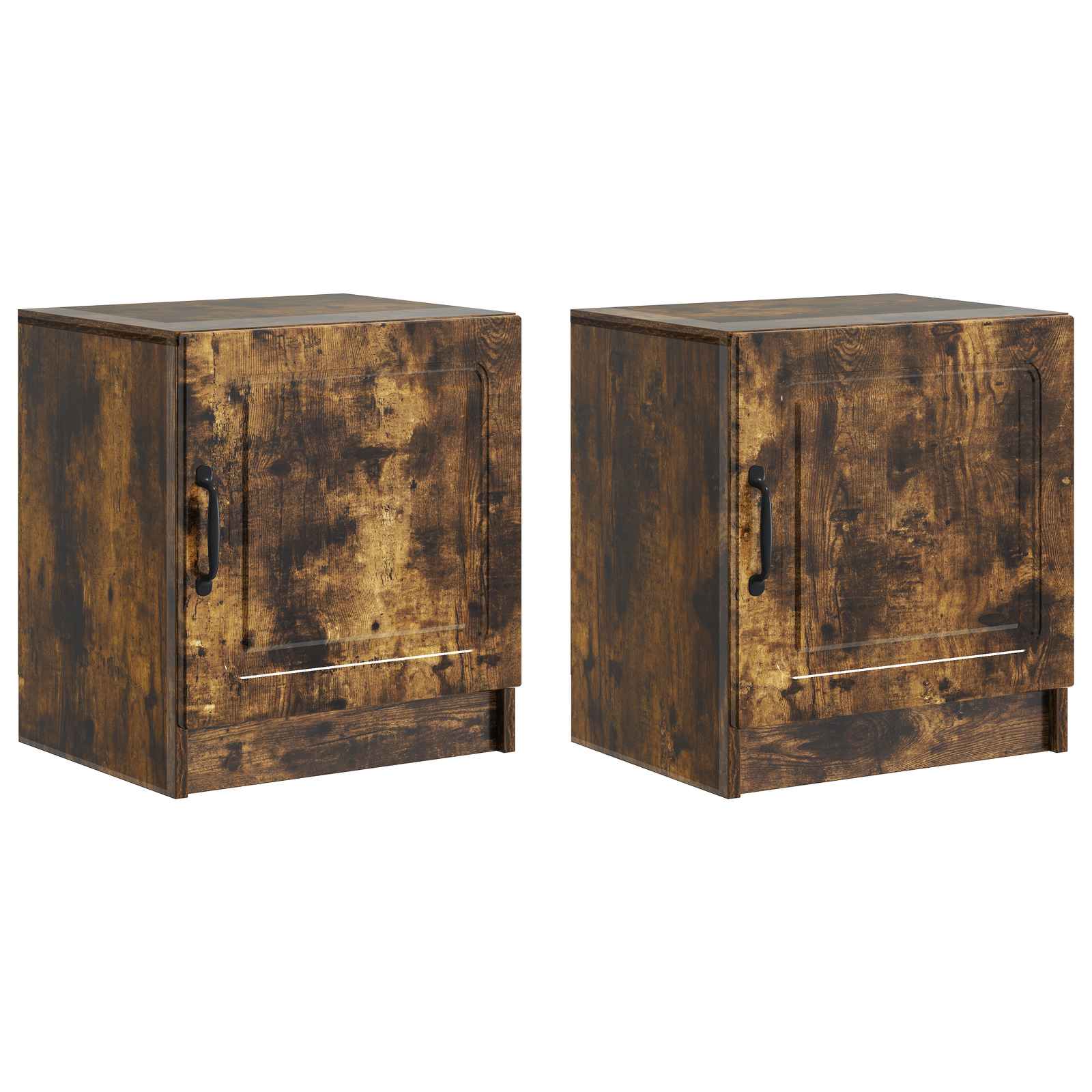vidaXL Bedside Cabinet 2 pcs Smoked Oak 43 x 34.5 x 47 cm 2
