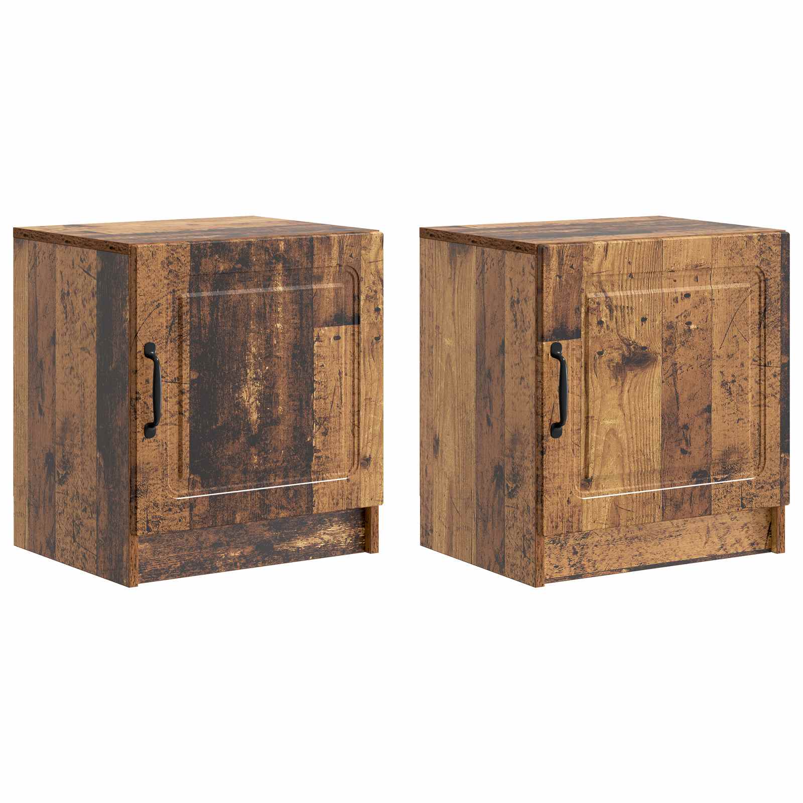 vidaXL Bedside Cabinet 2 pcs Old Wood 43 x 34.5 x 47 cm 2