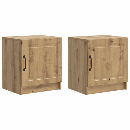 vidaXL Bedside Cabinet 2 pcs Artisan Oak 43 x 34.5 x 47 cm 2