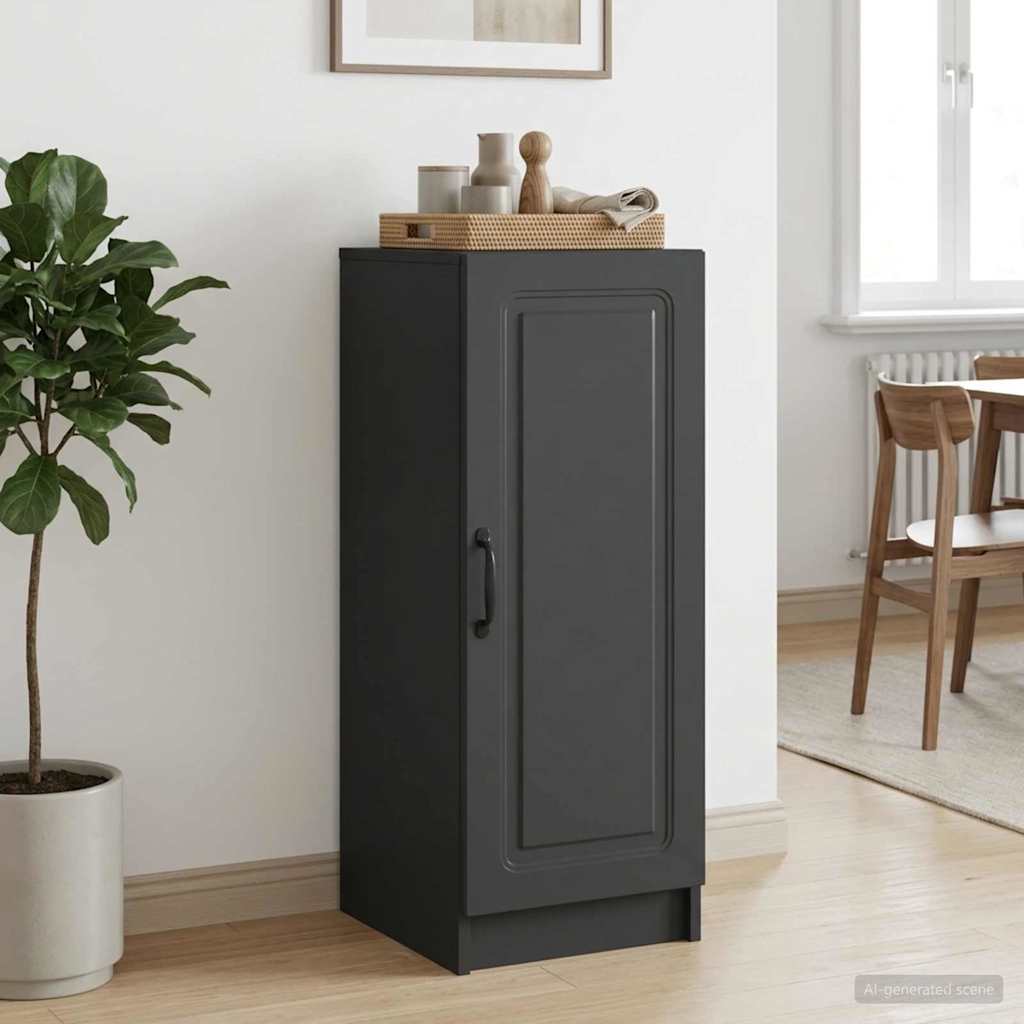 vidaXL Sideboard Black 33 x 34.5 x 87 cm Engineered Wood 1