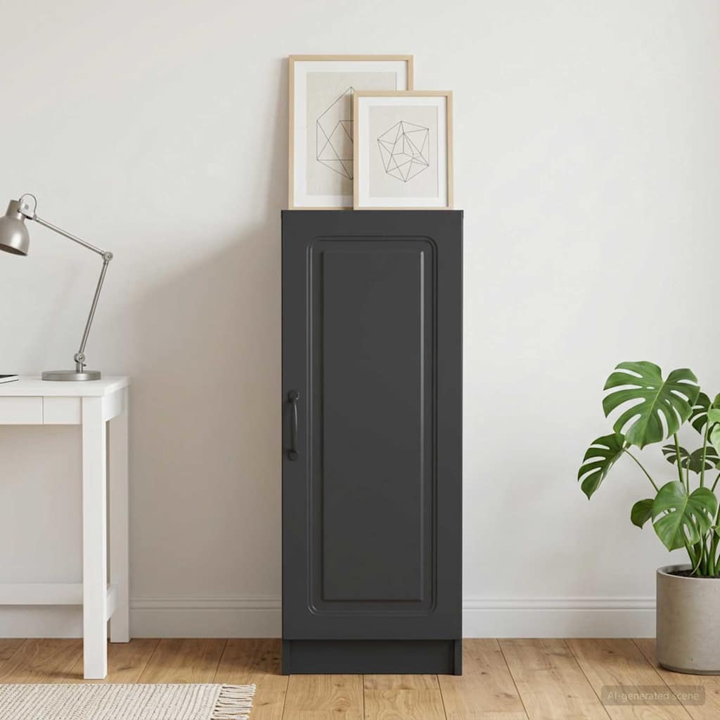vidaXL Sideboard Black 33 x 34.5 x 87 cm Engineered Wood 4