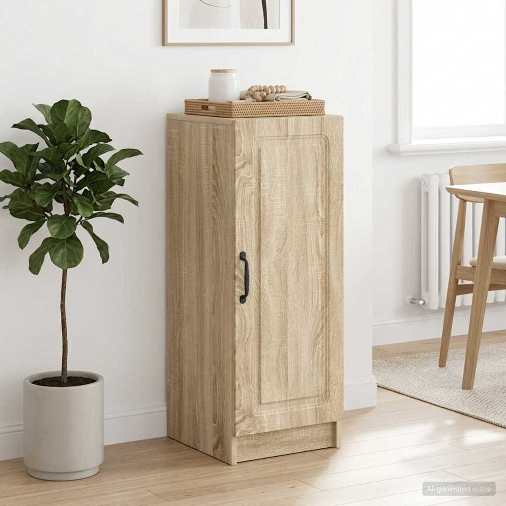 vidaXL Sideboard Sonoma Oak 33 x 34.5 x 87 cm Engineered Wood 4