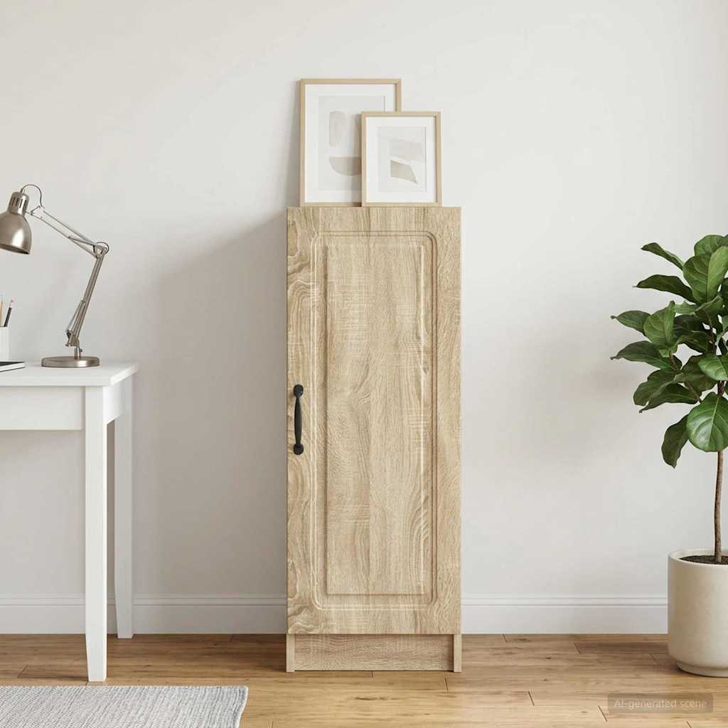 vidaXL Sideboard Sonoma Oak 33 x 34.5 x 87 cm Engineered Wood 1