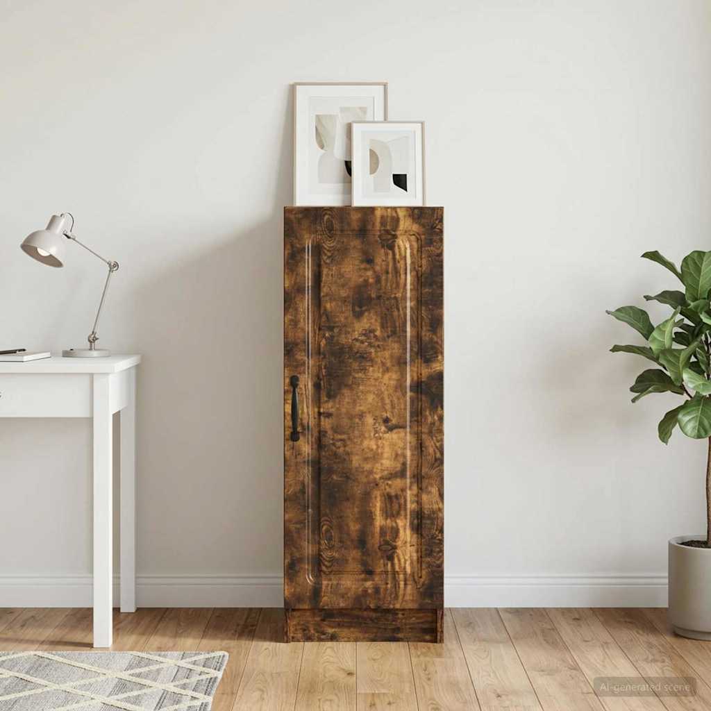 vidaXL Sideboard Smoked Oak 33 x 34.5 x 87 cm Engineered Wood 1