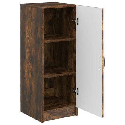 vidaXL Sideboard Smoked Oak 33 x 34.5 x 87 cm Engineered Wood 5