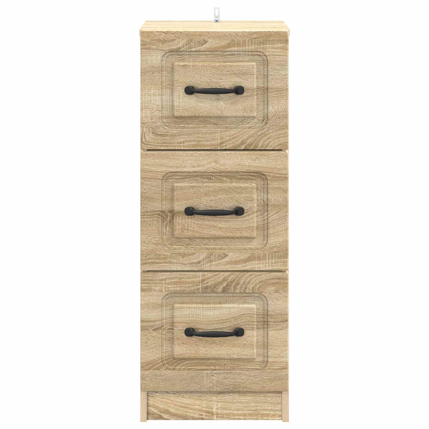 vidaXL Drawer Cabinet Sonoma Oak 33 x 34.5 x 87 cm Engineered Wood 6