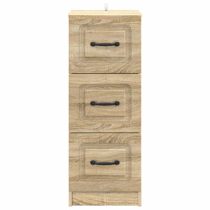 vidaXL Drawer Cabinet Sonoma Oak 33 x 34.5 x 87 cm Engineered Wood 6