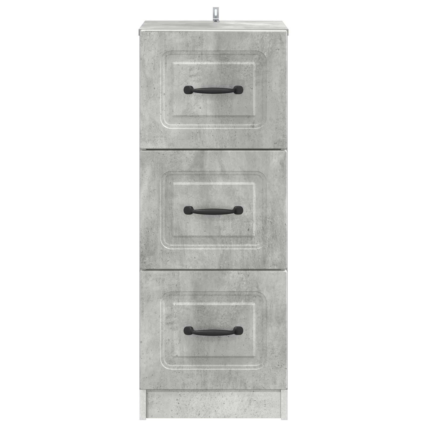vidaXL Drawer Cabinet Concrete Grey 33 x 34.5 x 87 cm Engineered Wood 6