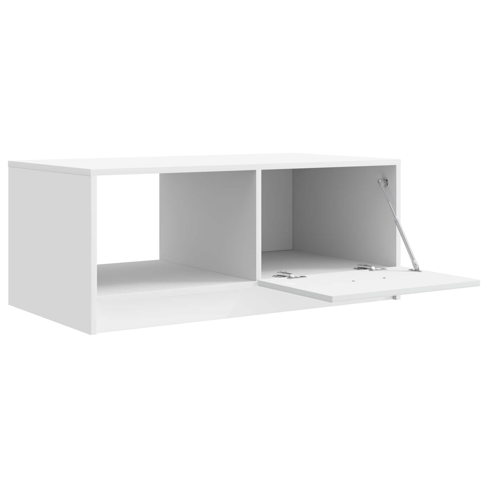 vidaXL Coffee Table White 90 x 50 x 37 cm Engineered Wood 4