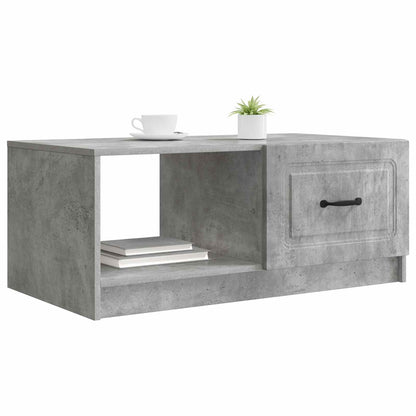 vidaXL Coffee Table Concrete Grey 90 x 50 x 37 cm Engineered Wood 3