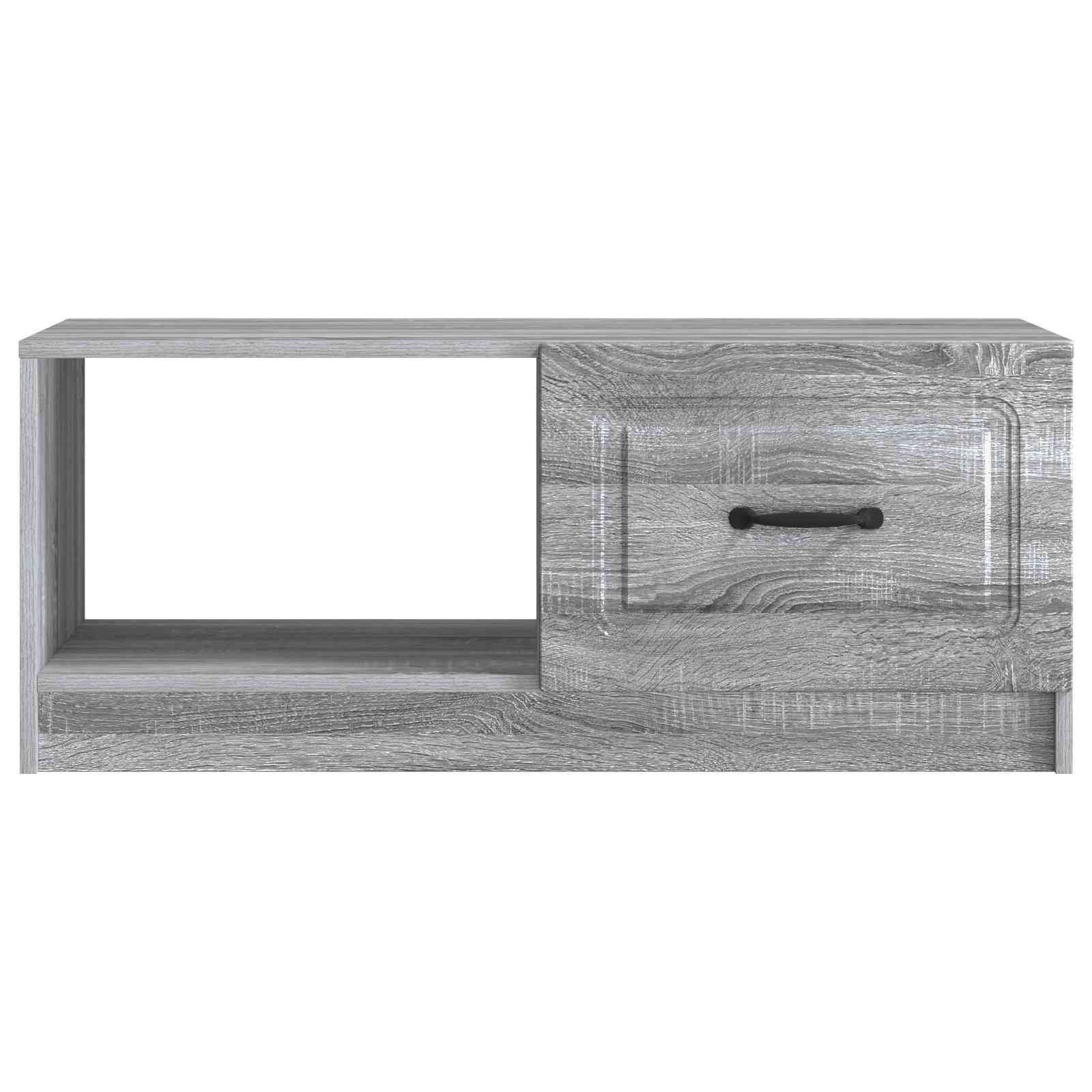 vidaXL Coffee Table Grey Sonoma 90 x 50 x 37 cm Engineered Wood 5