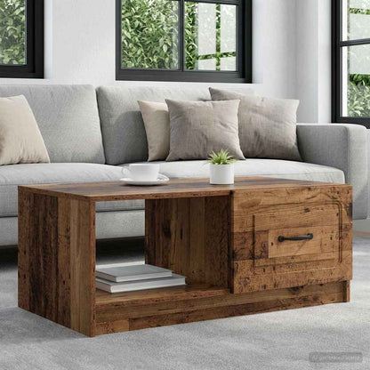 vidaXL Coffee Table Old Wood 90 x 50 x 37 cm Engineered Wood 1
