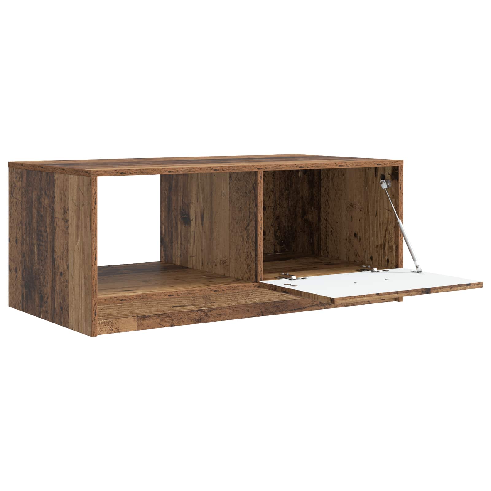vidaXL Coffee Table Old Wood 90 x 50 x 37 cm Engineered Wood 4