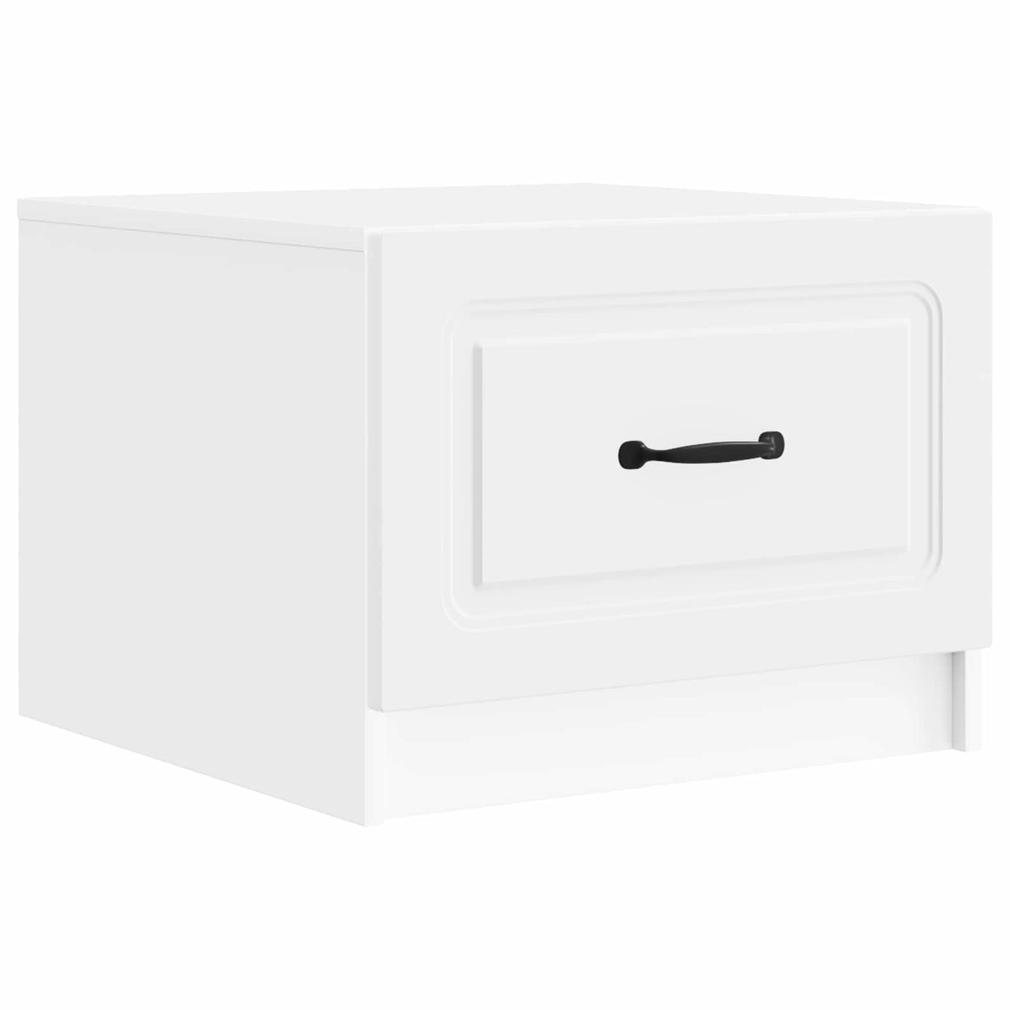 vidaXL Coffee Table with Drawer White 49 x 50 x 37 cm Engineered Wood 2