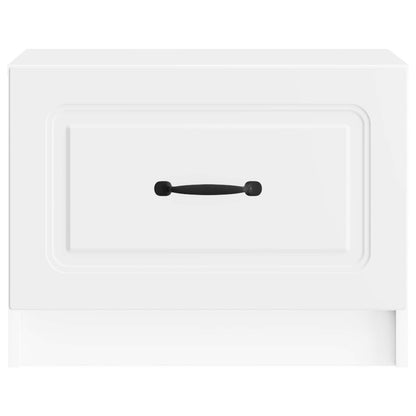 vidaXL Coffee Table with Drawer White 49 x 50 x 37 cm Engineered Wood 5