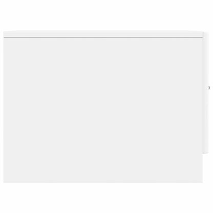 vidaXL Coffee Table with Drawer White 49 x 50 x 37 cm Engineered Wood 6