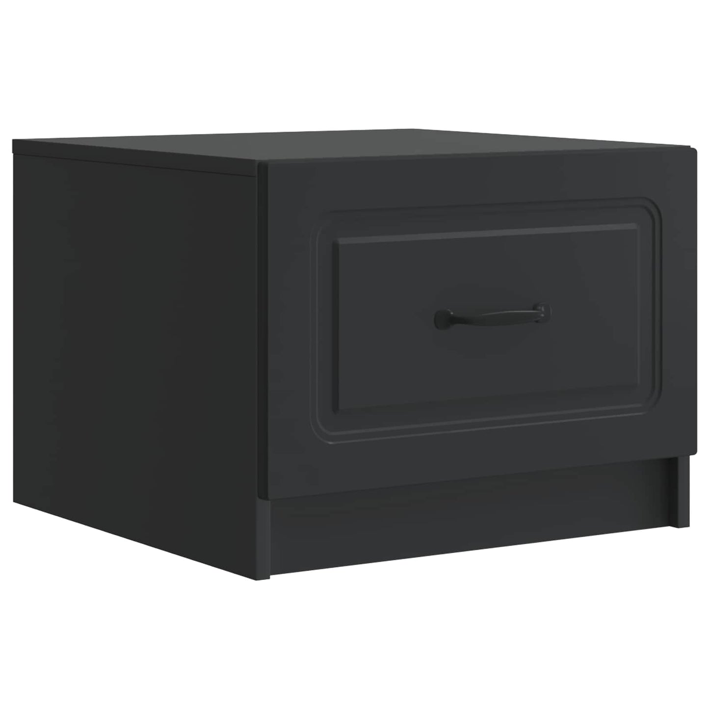 vidaXL Coffee Table Black 49 x 50 x 37 cm Engineered Wood 2
