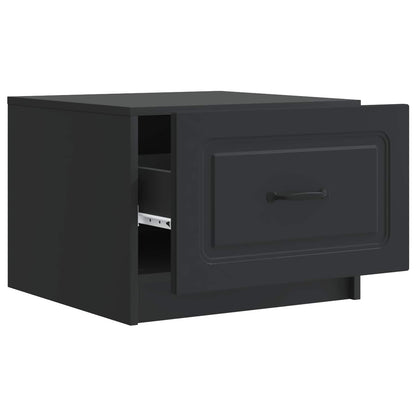 vidaXL Coffee Table Black 49 x 50 x 37 cm Engineered Wood 4
