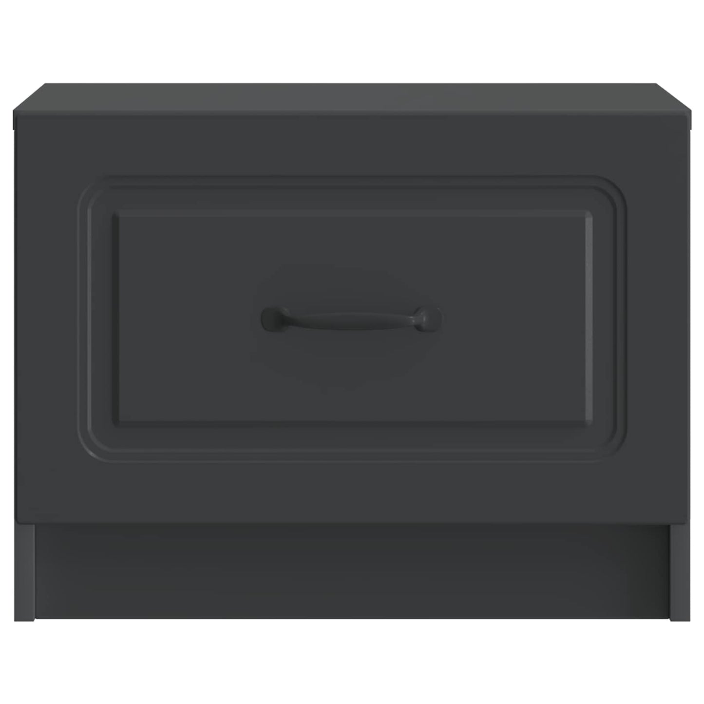 vidaXL Coffee Table Black 49 x 50 x 37 cm Engineered Wood 5