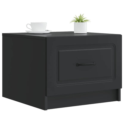 vidaXL Coffee Table Black 49 x 50 x 37 cm Engineered Wood 3