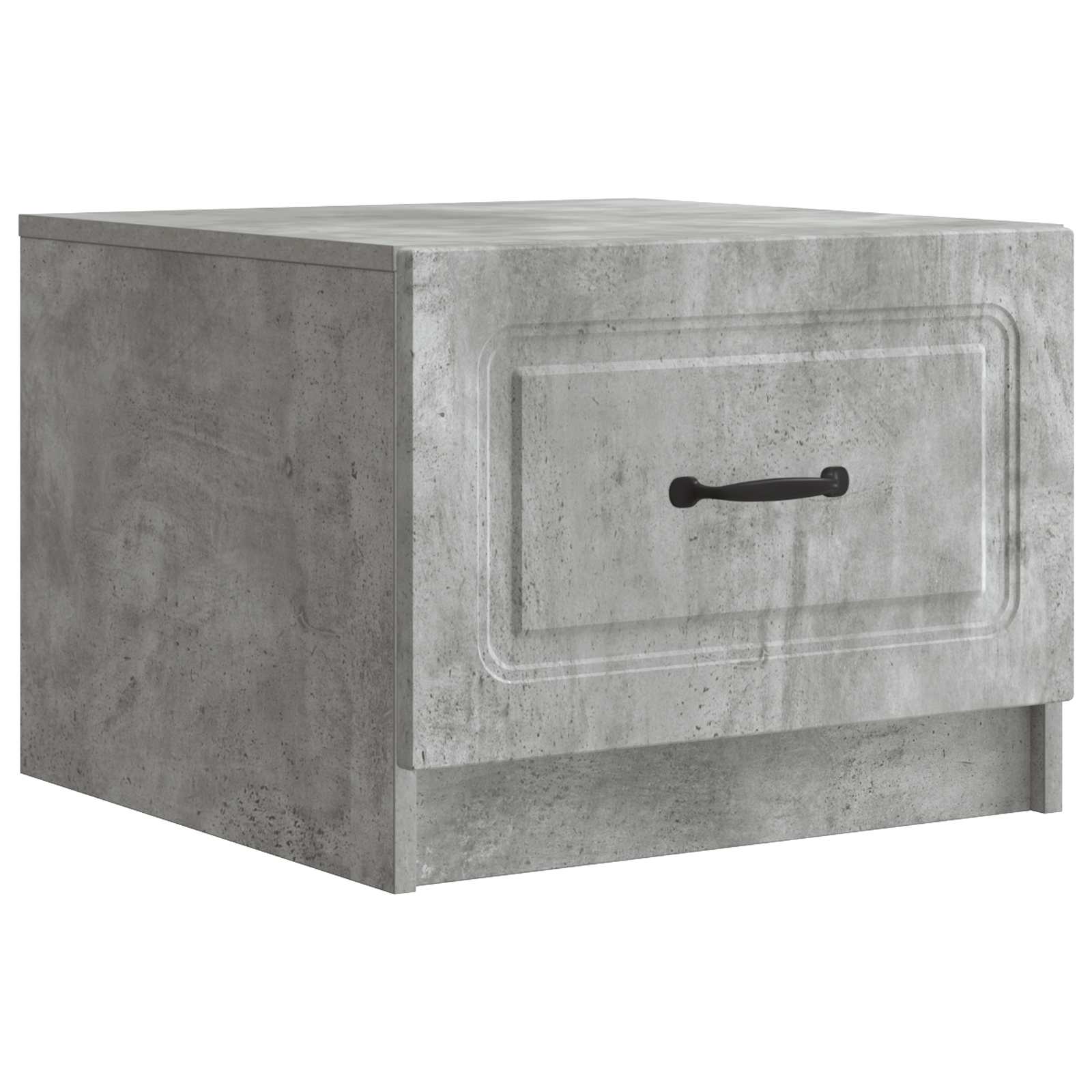 vidaXL Coffee Table Concrete Grey 49 x 50 x 37 cm Engineered Wood 2