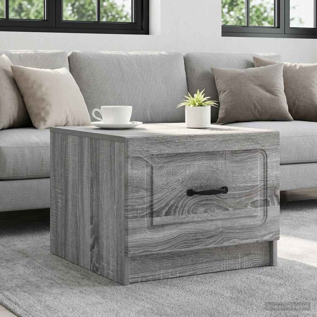 vidaXL Coffee Table Grey Sonoma 49 x 50 x 37 cm Engineered Wood 1