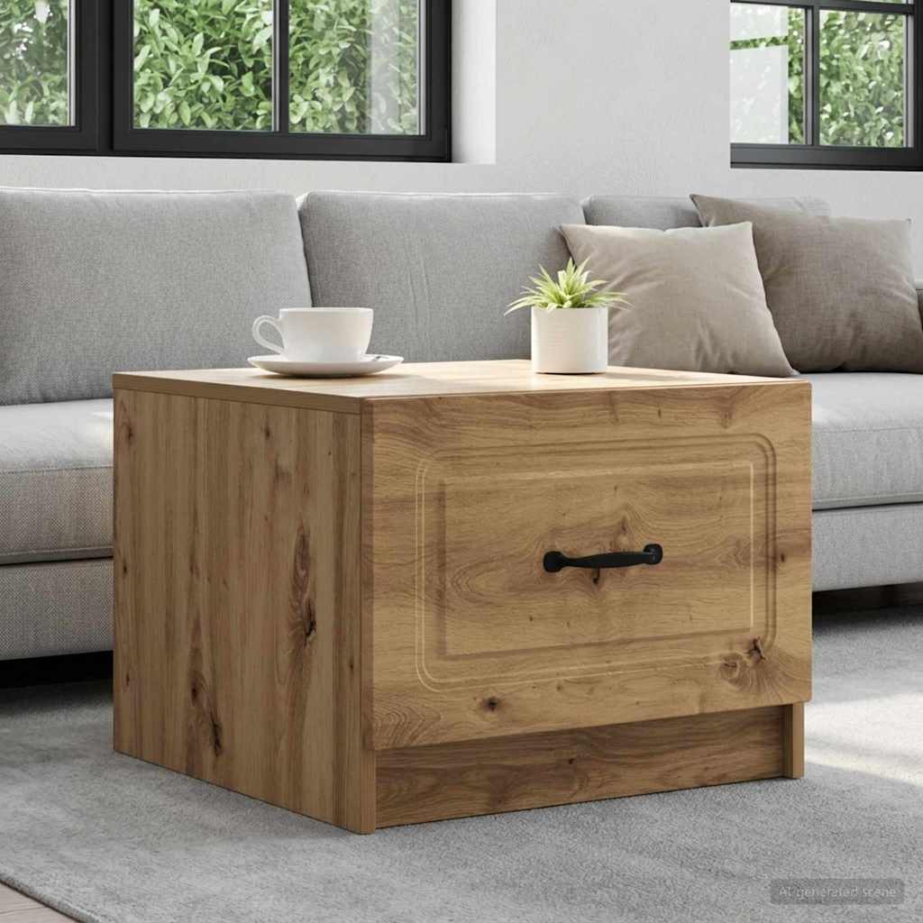 vidaXL Coffee Table Artisan Oak 49 x 50 x 37 cm Engineered Wood 1