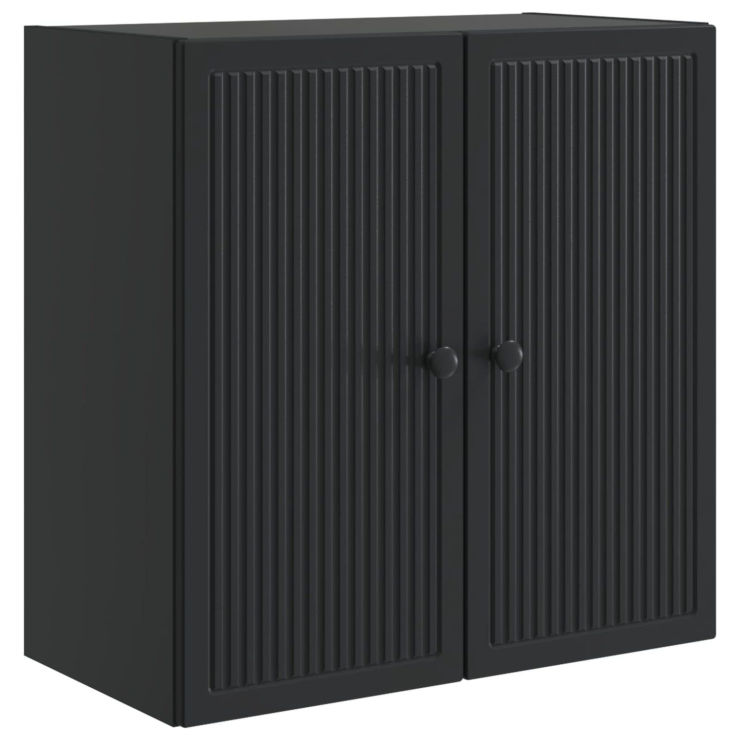 vidaXL Wall-Mounted Cabinet Black 59 x 31 x 60 cm Engineered Wood 2