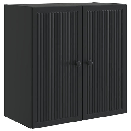 vidaXL Wall-Mounted Cabinet Black 59 x 31 x 60 cm Engineered Wood 2