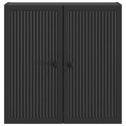 vidaXL Wall-Mounted Cabinet Black 59 x 31 x 60 cm Engineered Wood 4