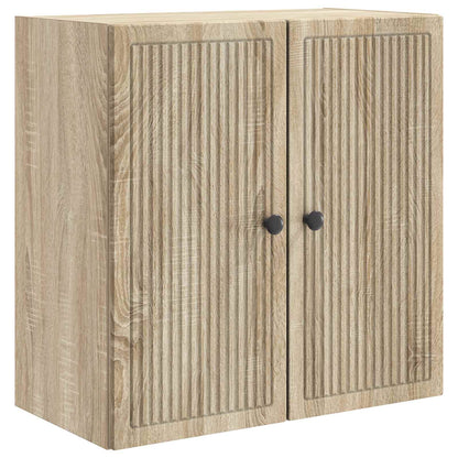 vidaXL Wall-Mounted Cabinet Sonoma Oak 59 x 31 x 60 cm Engineered Wood 2