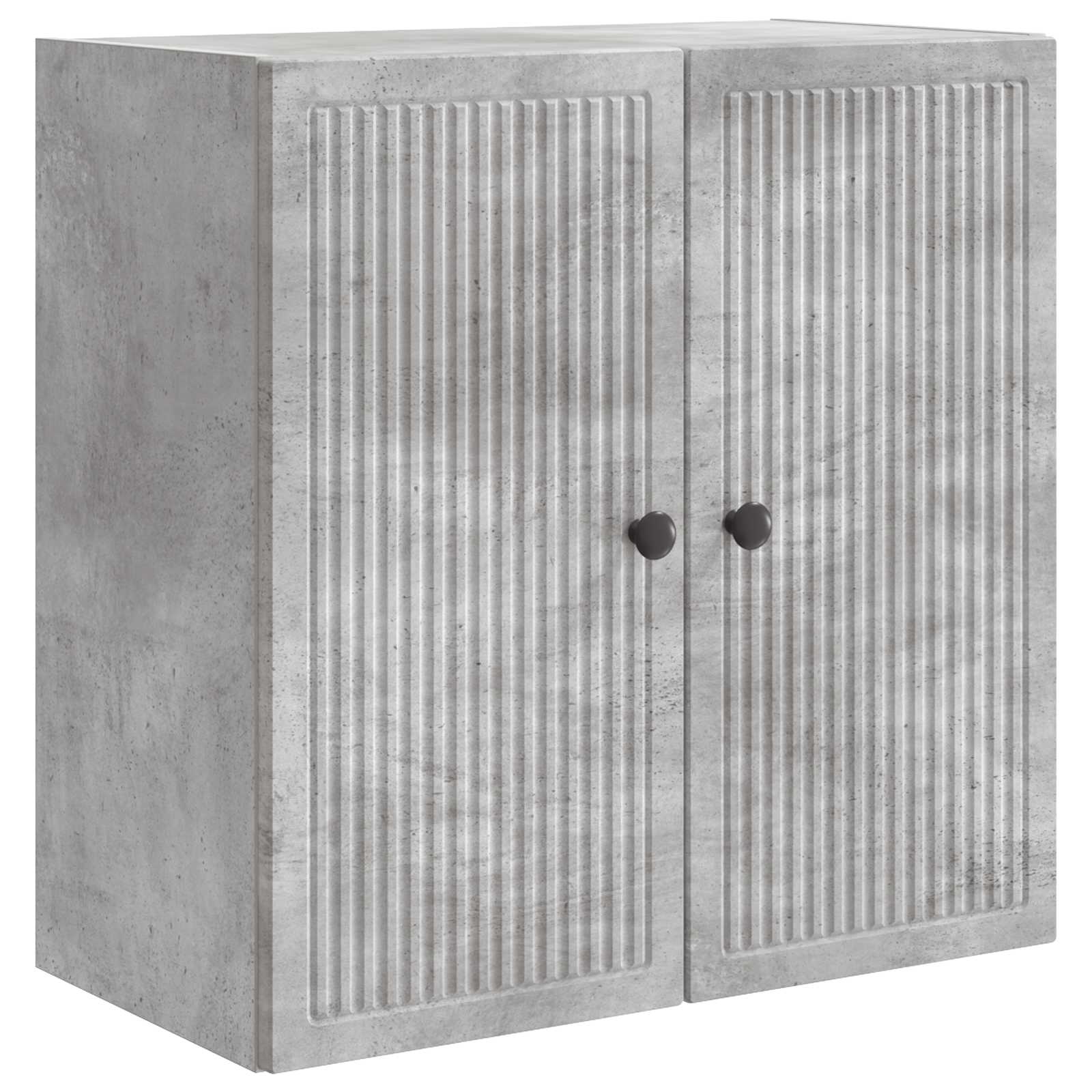 vidaXL Wall-Mounted Cabinet Concrete Grey 59 x 31 x 60 cm 2