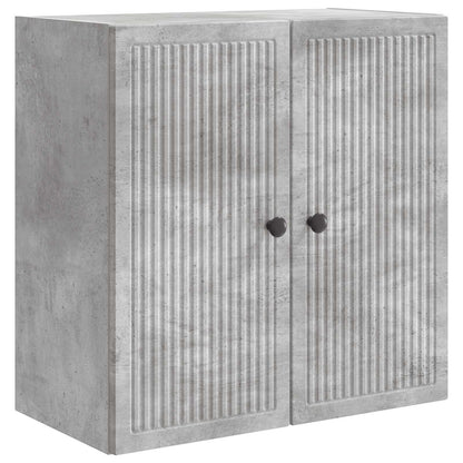 vidaXL Wall-Mounted Cabinet Concrete Grey 59 x 31 x 60 cm 2