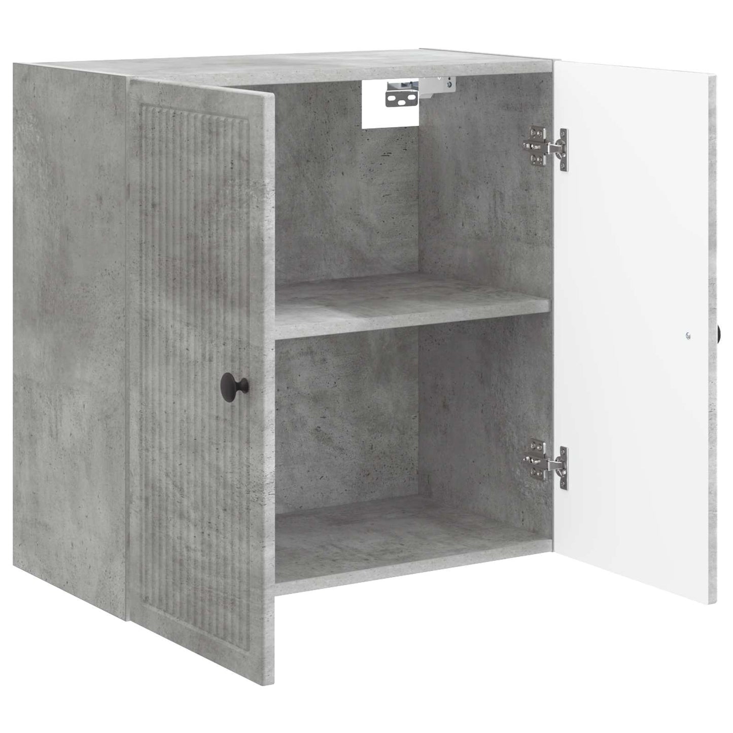 vidaXL Wall-Mounted Cabinet Concrete Grey 59 x 31 x 60 cm 3