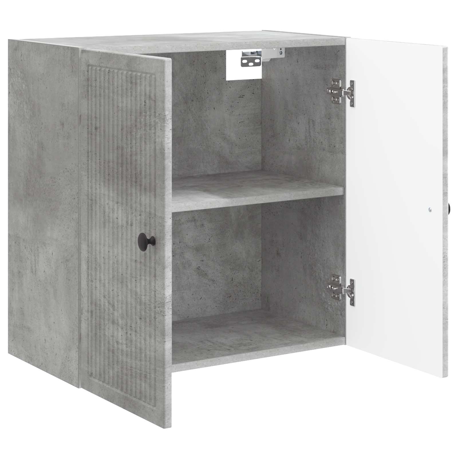 vidaXL Wall-Mounted Cabinet Concrete Grey 59 x 31 x 60 cm 3