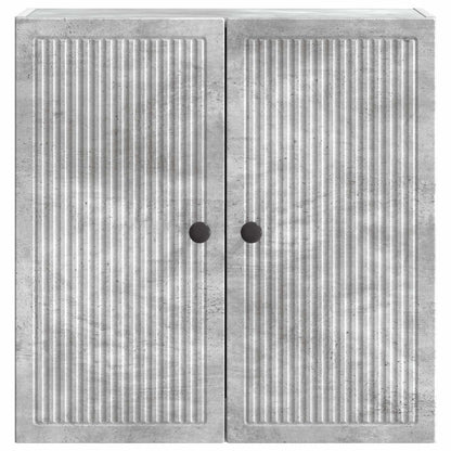 vidaXL Wall-Mounted Cabinet Concrete Grey 59 x 31 x 60 cm 4