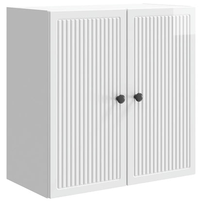 vidaXL Wall-Mounted Cabinet High Gloss White 59 x 31 x 60 cm 2