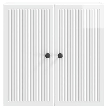 vidaXL Wall-Mounted Cabinet High Gloss White 59 x 31 x 60 cm 4