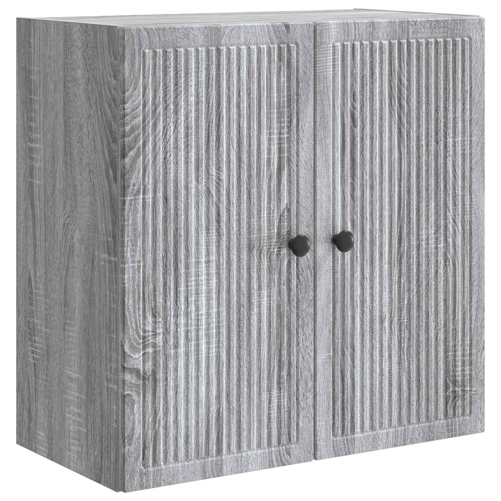 vidaXL Wall-Mounted Cabinet Grey Sonoma 59 x 31 x 60 cm 2