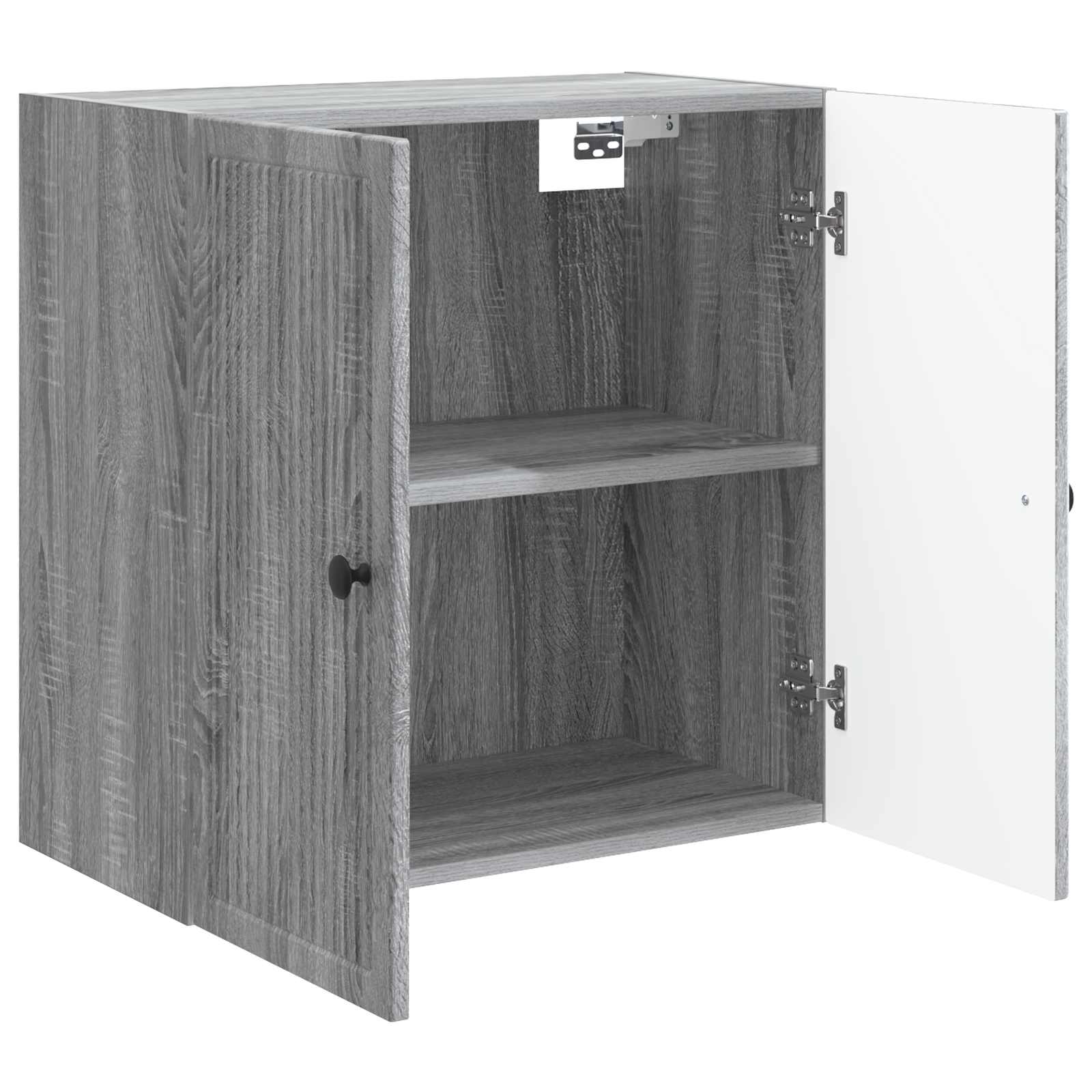 vidaXL Wall-Mounted Cabinet Grey Sonoma 59 x 31 x 60 cm 3