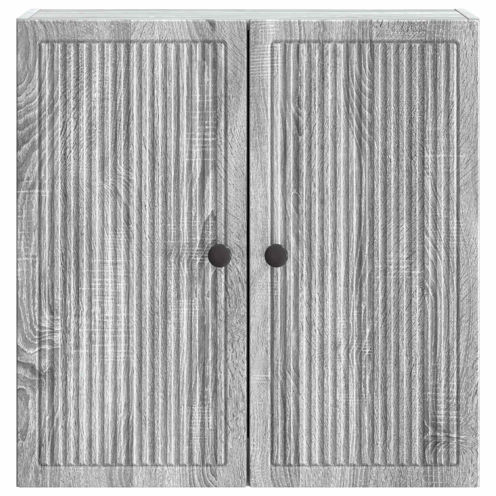 vidaXL Wall-Mounted Cabinet Grey Sonoma 59 x 31 x 60 cm 4