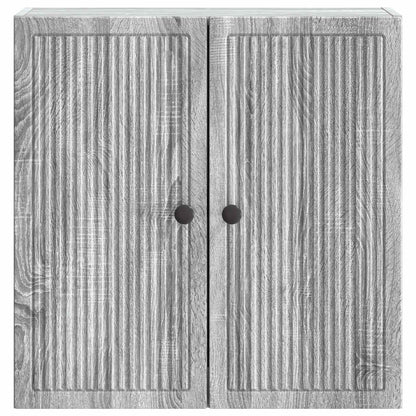 vidaXL Wall-Mounted Cabinet Grey Sonoma 59 x 31 x 60 cm 4