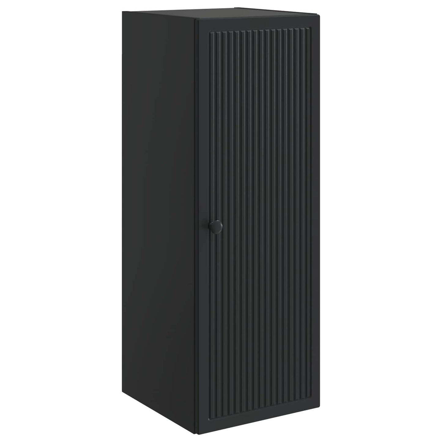 vidaXL Wall-Mounted Cabinet Black 33 x 34.5 x 90 cm Engineered Wood 2