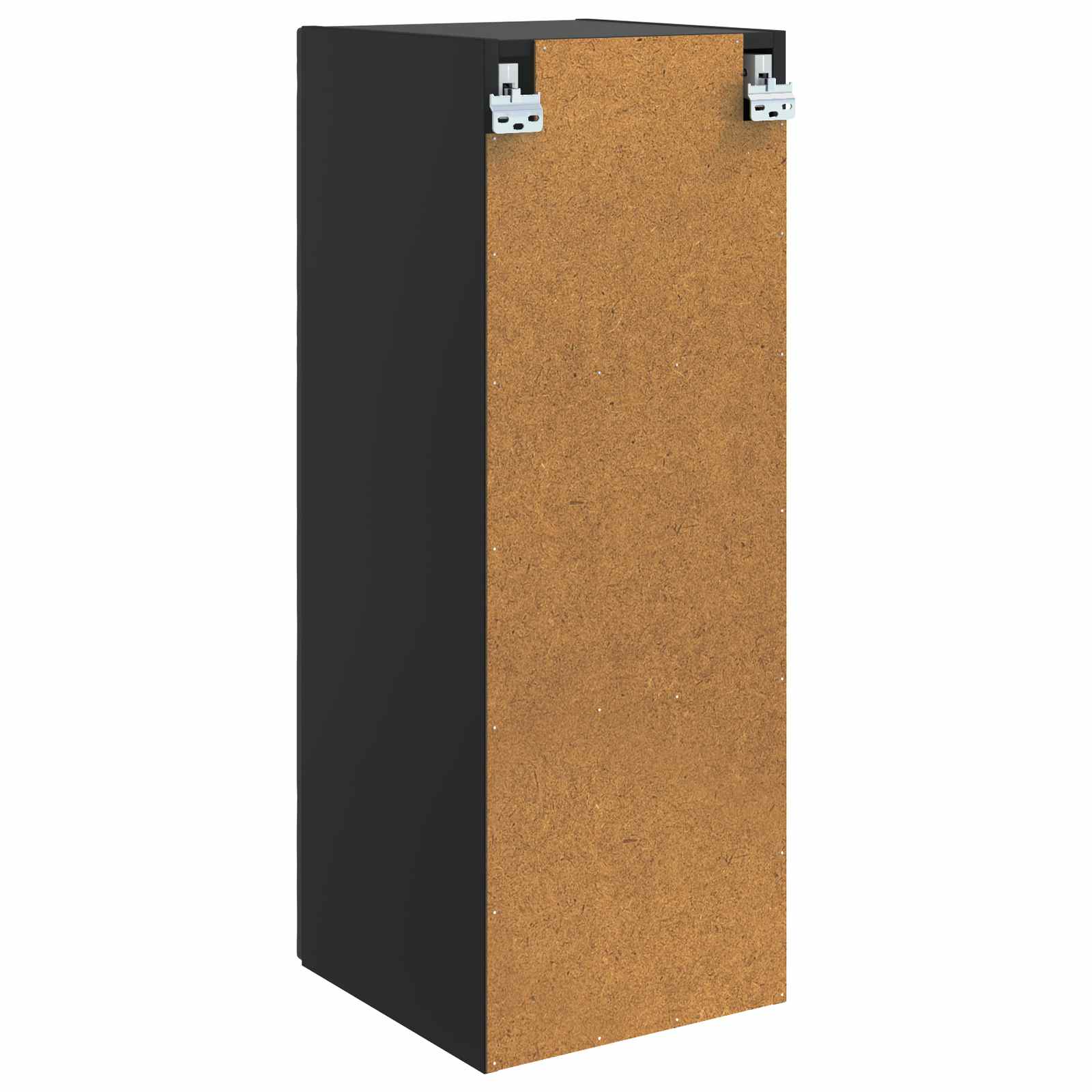 vidaXL Wall-Mounted Cabinet Black 33 x 34.5 x 90 cm Engineered Wood 6
