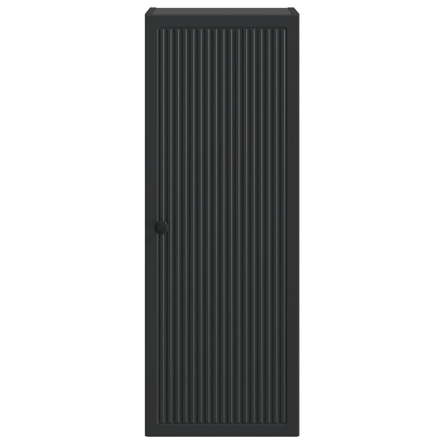 vidaXL Wall-Mounted Cabinet Black 33 x 34.5 x 90 cm Engineered Wood 4